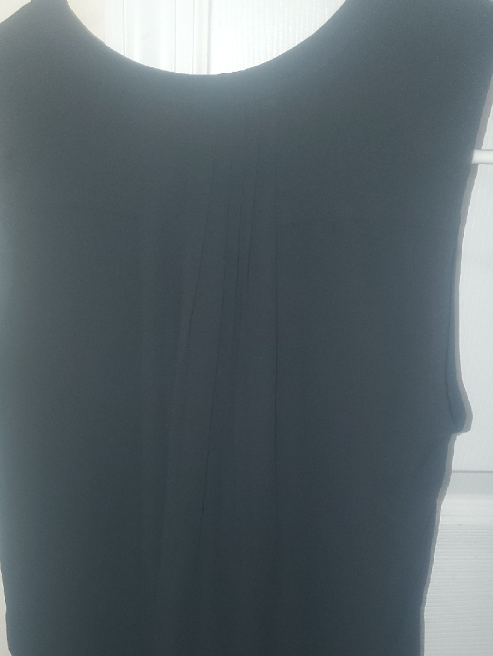 NYDJ Black Sleeveless Keyhole Back Blouse - Picture 6 of 6